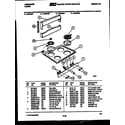 Frigidaire R24CW5 backguard and cooktop parts diagram
