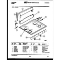 Frigidaire GB162EH cooktop parts diagram