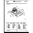 Frigidaire GB162EH burner, manifold and gas control diagram