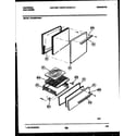 Frigidaire CP240SP2D1 door and broiler drawer parts diagram