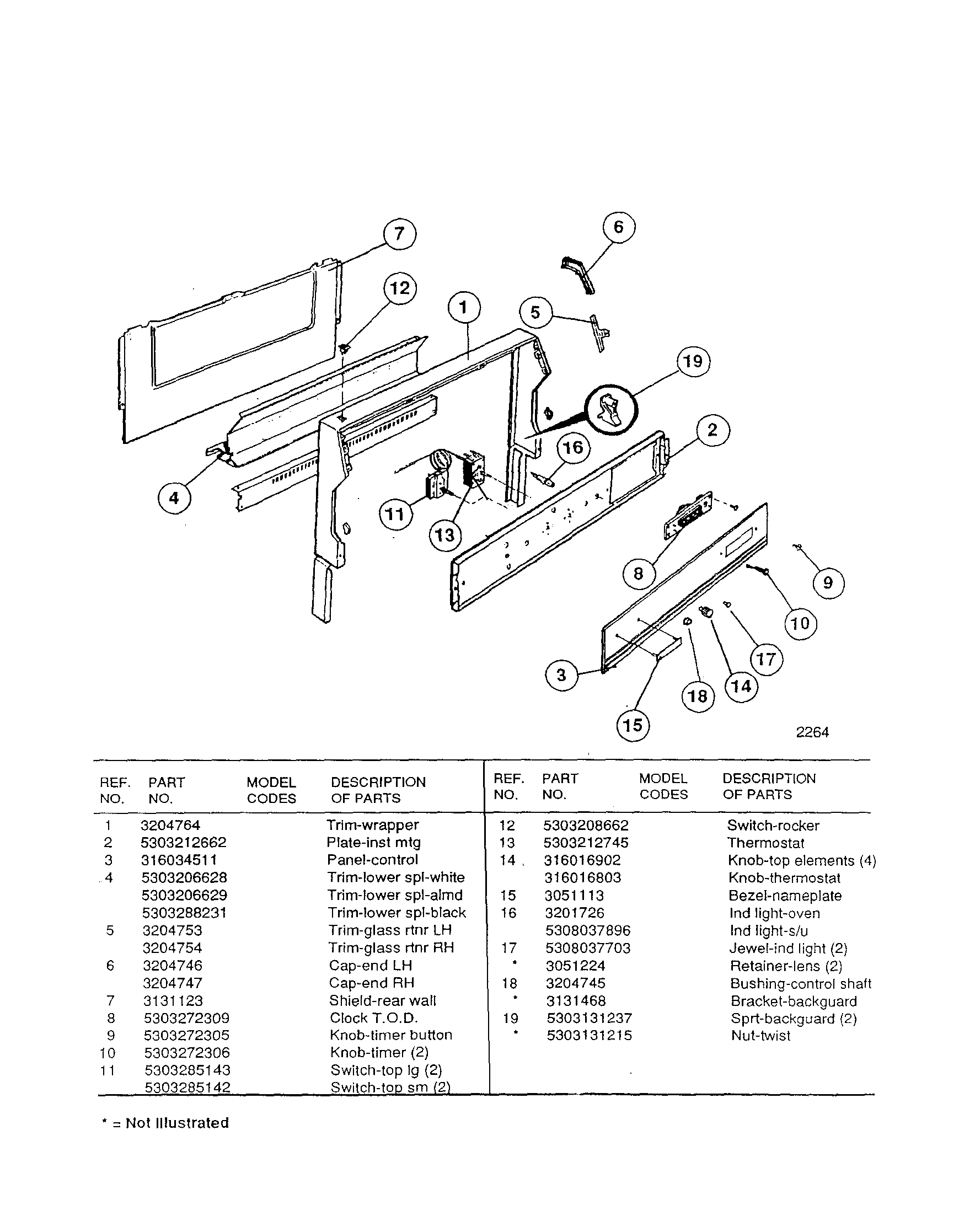 White-Westinghouse CE303VP2W01 wrapper diagram