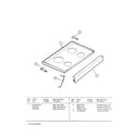 Gibson CE303VP2D01 cooktop parts diagram