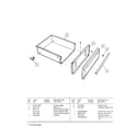 Gibson CE303VP2D01 drawer parts diagram