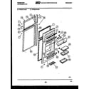 Frigidaire FPCE21TILW6 door parts diagram