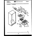 Frigidaire FPCE21TILW6 shelves and supports diagram