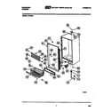 Frigidaire UF21NL1 cabinet parts diagram