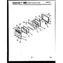 Frigidaire RGCF97EZ door parts diagram