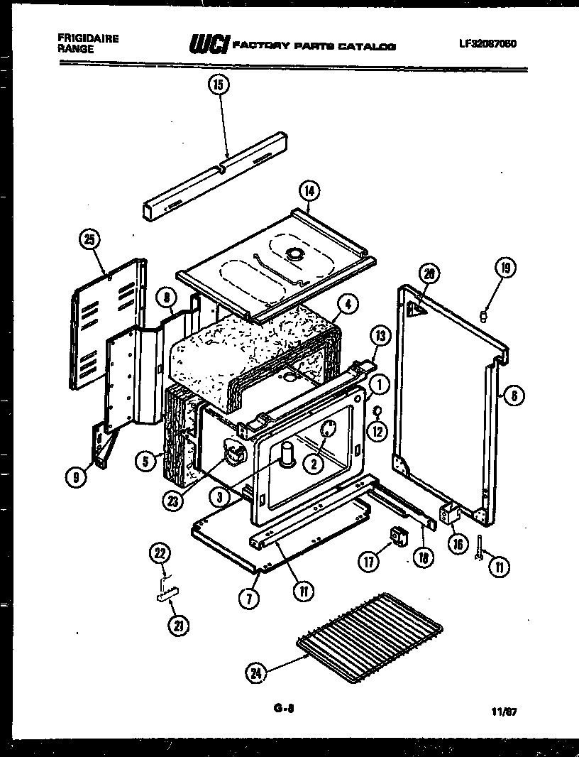 Frigidaire RA30BEL0 body parts diagram