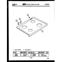 Frigidaire RA30BEL0 cooktop parts diagram