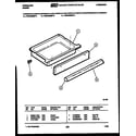 Frigidaire REG433MDW4 drawer parts diagram