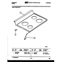 Frigidaire RSEG37BFW2 cooktop parts diagram