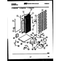 Frigidaire FPE22VWCL3 system and automatic defrost parts diagram