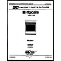 Frigidaire GP34BEL2 cover page diagram