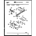 Frigidaire GP34BEL2 burner, manifold and gas control diagram