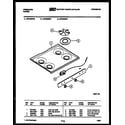 Frigidaire GP34BEL2 cooktop parts diagram