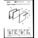 Frigidaire G24PCW4 door parts diagram