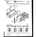 Frigidaire GG32PCL4 control panel diagram
