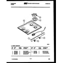 Frigidaire G32BPCW2 cooktop parts diagram