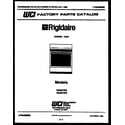 Frigidaire GG32CL3 cover page diagram
