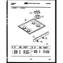 Frigidaire GG32CL3 cooktop parts diagram