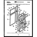 Frigidaire FPCI21TFH0 door parts diagram