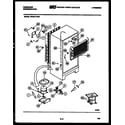 Frigidaire FPCI21TFH0 system and automatic defrost parts diagram
