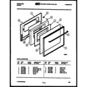 Frigidaire GG32BPCW2 door parts diagram
