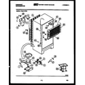 Frigidaire FPCI21TIFH0 system and automatic defrost parts diagram