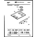 Frigidaire GG32BCW3 cooktop parts diagram