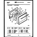 Frigidaire GG32BCW3 door parts diagram