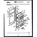 Frigidaire FPES19TFH0 door parts diagram