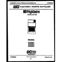 Frigidaire REG638BDW1 cover diagram
