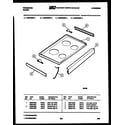 Frigidaire REG638BDW1 cooktop parts diagram