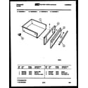 Frigidaire REG638BDW1 drawer parts diagram