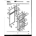 Frigidaire FPD17TFL0 door parts diagram