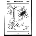 Frigidaire FPD17TFL0 system and automatic defrost parts diagram