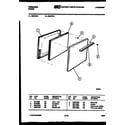Frigidaire G24CL3 door parts diagram