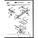 Frigidaire G24CL3 burner, manifold and gas control diagram