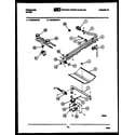 Frigidaire GCG38BCW3 burner, manifold and gas control diagram