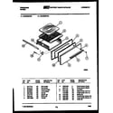 Frigidaire GCG38BCW3 broiler drawer parts diagram