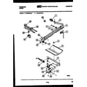 Frigidaire GCG34BCW4 burner, manifold and gas control diagram