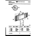 Frigidaire A06LH5F1 window mounting parts diagram