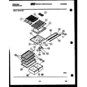 Frigidaire FPD19TFF0 shelves and supports diagram