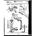 Frigidaire WDSDL3 pump, water valve and water inlet diagram