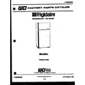 Frigidaire FPES21TEF0 cover page diagram