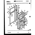 Frigidaire FPES21TEF0 door parts diagram