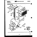 Frigidaire FPES21TEF0 system and automatic defrost parts diagram