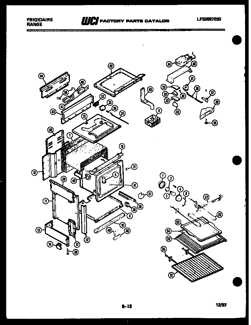Frigidaire REG438QME0 body parts diagram