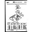 Frigidaire GPG38BEL1 burner box parts diagram