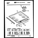Frigidaire GPG38BEL1 cooktop parts diagram